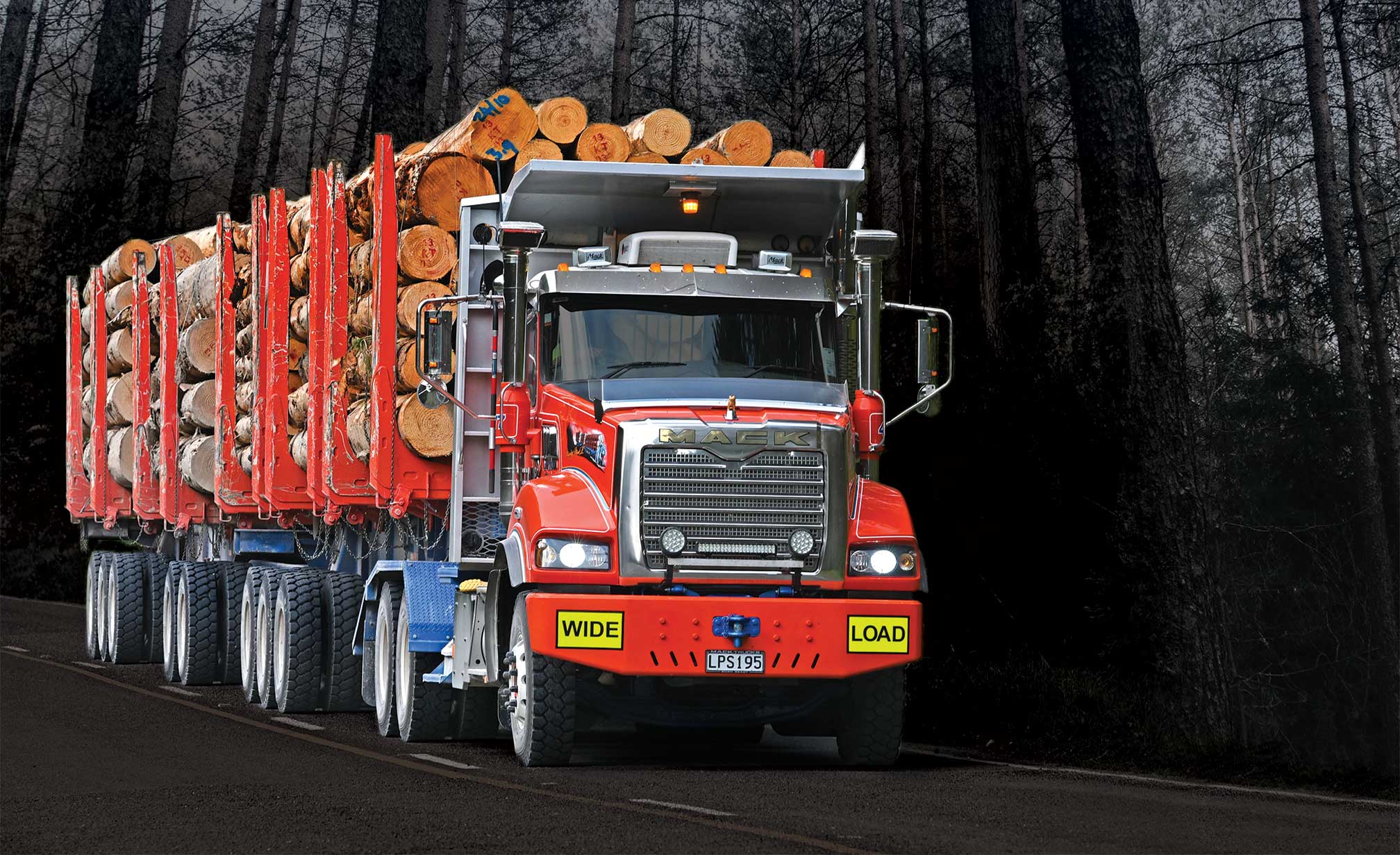 Logging-Truck-logging-trailer